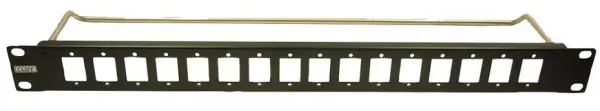 CLIFF ELECTRONIC COMPONENTS - 16-Port 1U schlankes Panel mit Kabelleiste