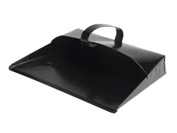 Faithfull Metal Dustpan, Sturdy Hooded Design, 280mm