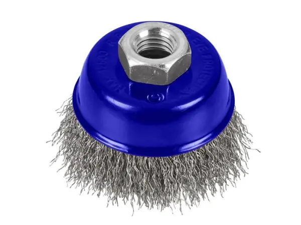 BlueSpot Tools Steel Wire Cup Brush, 65mm with M14x2 Fitting