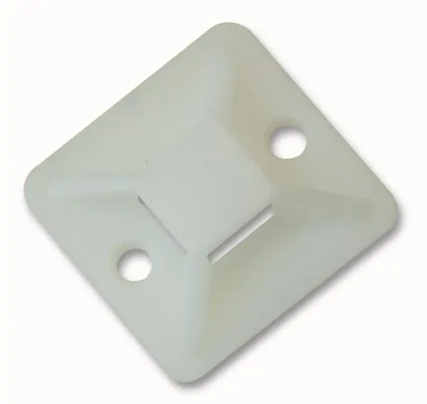 PRO POWER Cable Tie Base, 28x28mm, Nylon, Pack of 10
