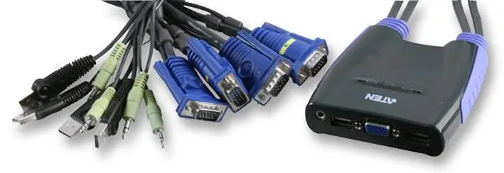 ATEN 4-Port USB KVM Switch with VGA & Audio, 1.8m