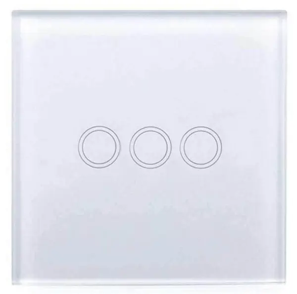 ENER-J Smart WiFi Touch Light Switch, 3 Gang, No Neutral Needed