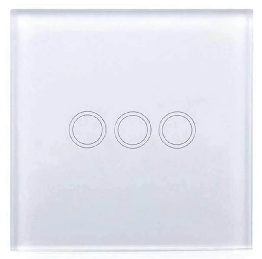 ENER-J Smart WiFi Cumasaitheoir Solais Tadhnach, 3-Gang, Gan Nútrón a Theastaí