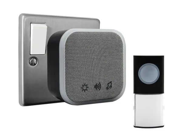 Uni-Com Plug-in Ασύρματο Κουδούνι Πόρτας, Μαύρο