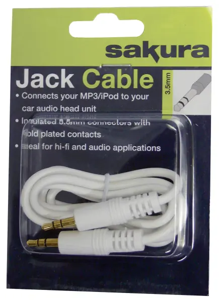 SAKURA 3.5mm Jack Extension Cable, 1m