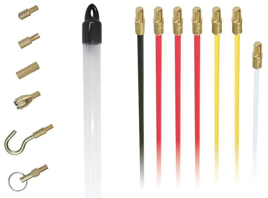 SUPER ROD Super Six Cable Rod Kit, 6m with 7 Attachments