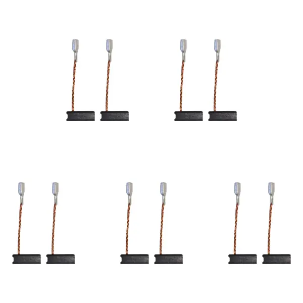 CarbonBr Juego de 10 Escobillas de Carbono para Amoladora Milwaukee (5x8x15mm) 