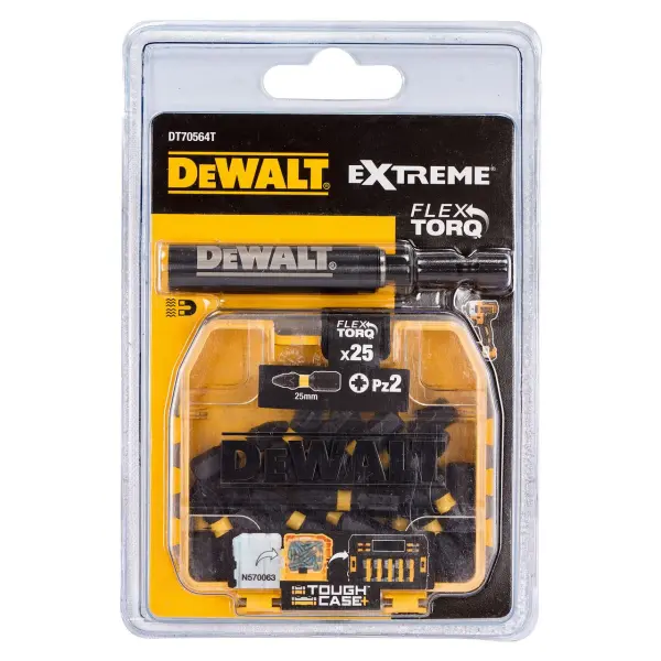 DeWalt Extreme FLEXTORQ PZ2 Καρφιτσομηνια 25mm & Οδηγός Οδήγησης (Συσκευασία 25