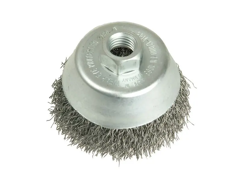 Lessmann 100mm Cup Brush, M14, 0.35mm Steel Wire