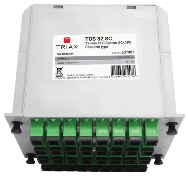 TRIAX - PLC 分路器, 32路, TOS 32 SC