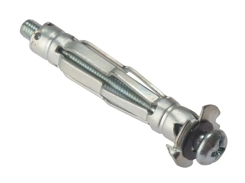 ForgeFix Zinc-Plated Cavity Wall Anchor, M5 x 37mm, Pack of 10