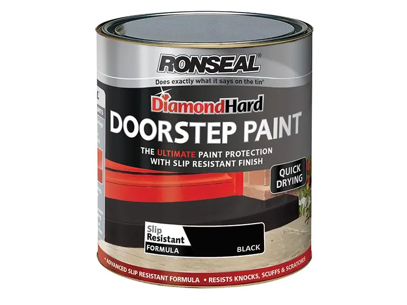 Ronseal Diamond Hard Türstufenfarbe Schwarz 750ml