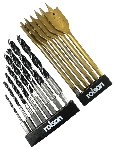 Rolson Hex Shank Wood Drill Bit Set