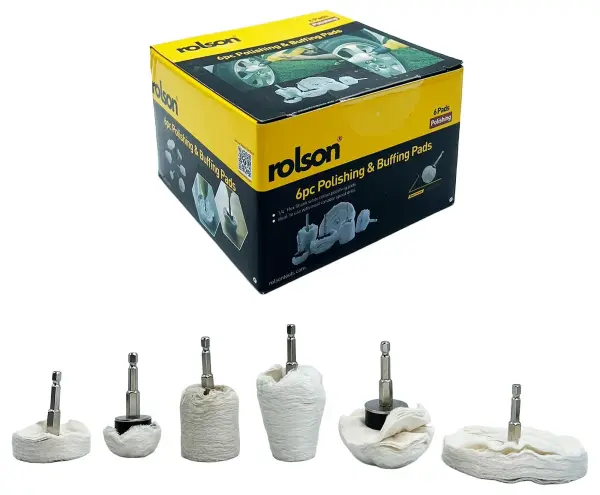 Rolson Tools 6-Piece Polishing & Buffing Pad Set