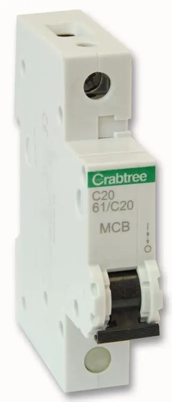 CRABTREE Starbreaker SP Type C 20A MCB, 230V