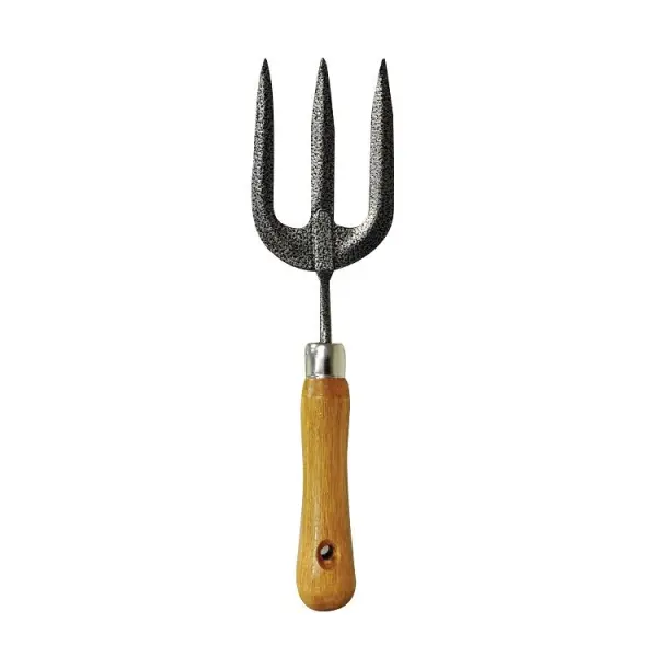 Kingfisher Garden Hand Fork with Wooden Handle