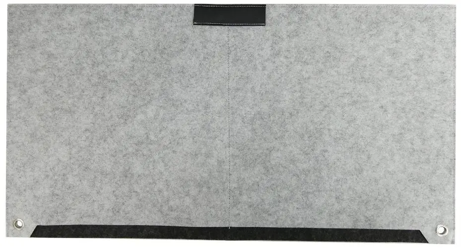 ACCURATES Podložka na stůl z plsti s kapsou na papír a držákem na pero, šedá