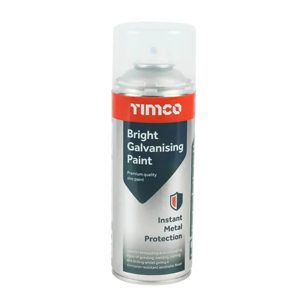 Timco Galvanising Paint - 380ml, Bright Zinc Spray