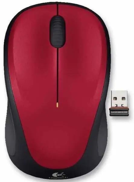 Logitech M235 Draadloze Muis, Rood