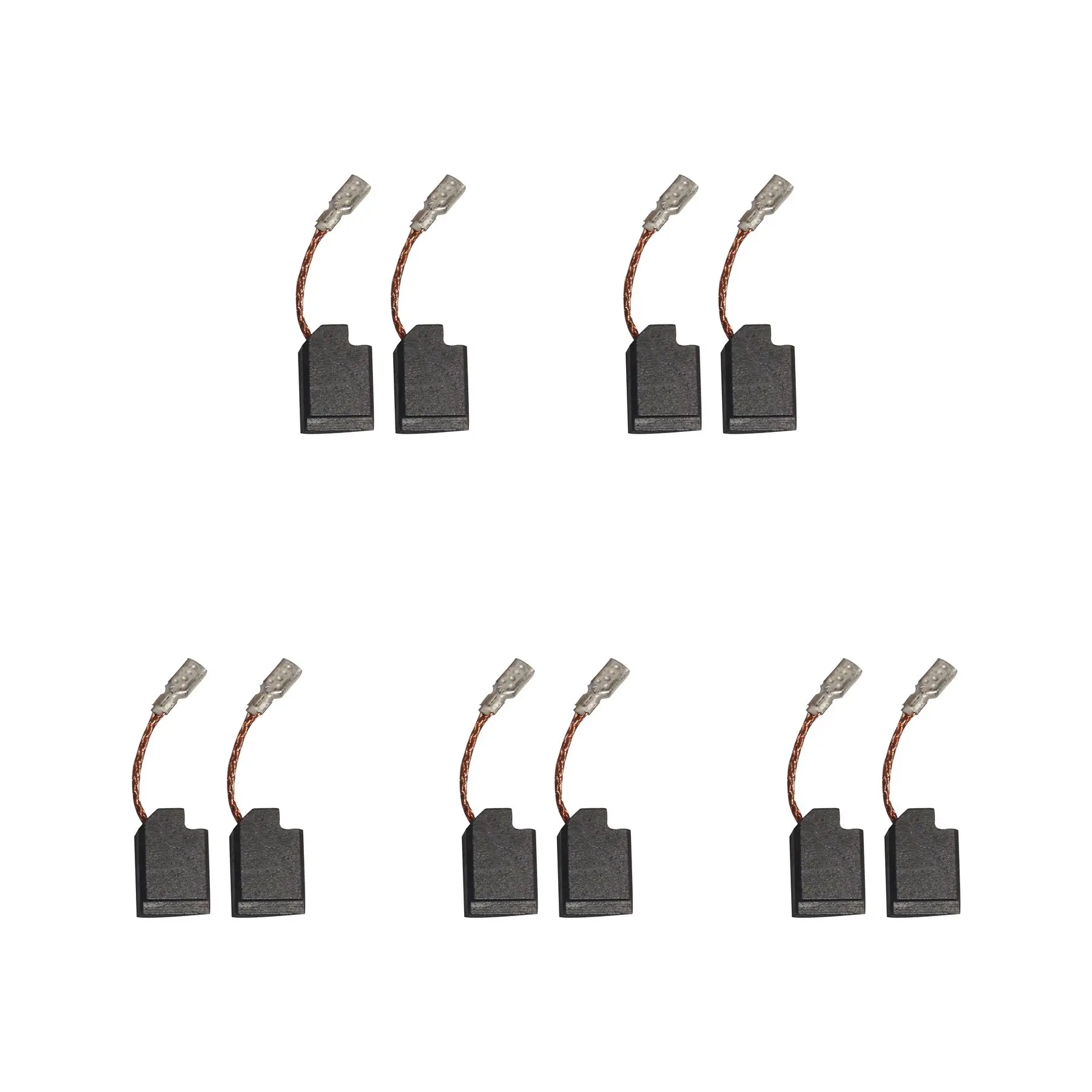 5 Set Berus Karbon (2x Setiap) - Sesuai untuk Black & Decker - Dewalt Gerudi (6