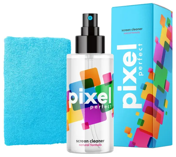 Pixel Perfect Screen Cleaner Spray & Microfibre Cloth Set, 120ml