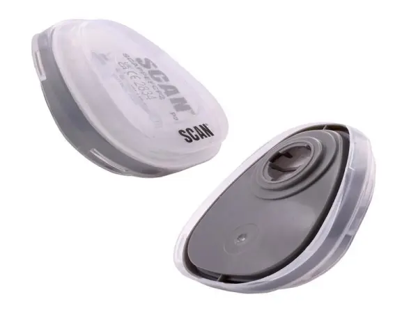 Scan - Lot de 2 cartouches filtrantes P2 pour demi-masque