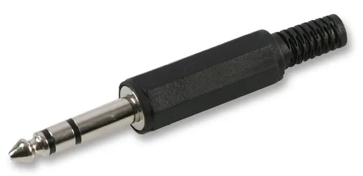 PRO SIGNAL Conector Jack Estéreo 6.35mm, Pack de 2