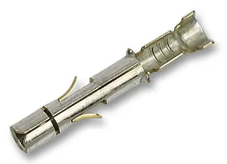 TE Connectivity Crimp Terminals, Brass, Tin Plated, 100 Pack