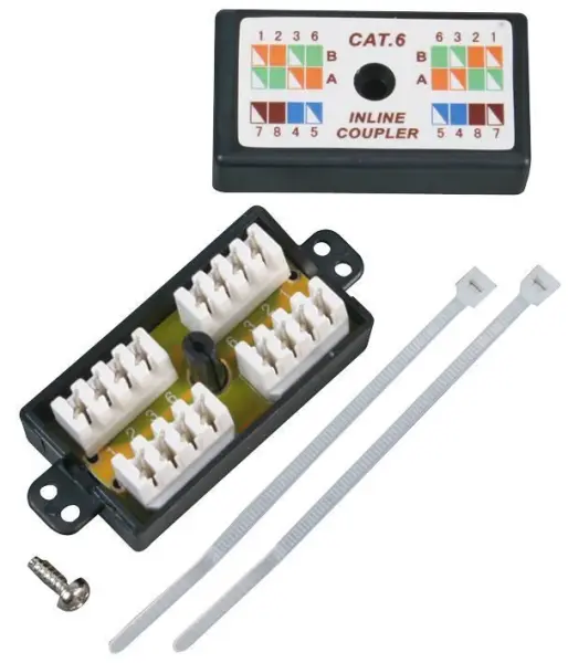 PRO SIGNAL Cat6 インラインカプラー 黒