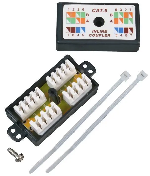 PRO SIGNAL Cat6 Inline-Kupplung - Schwarz