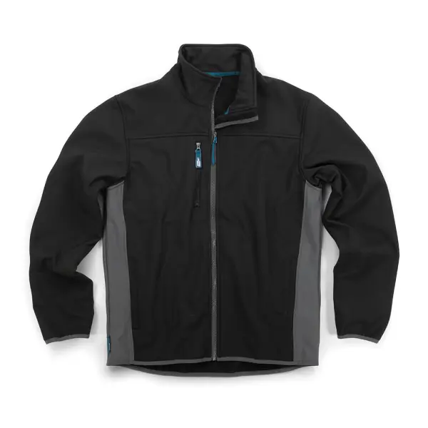 Tough Grit Giacca Softshell Due Toni Nero/Grigio Antracite, Taglia XL
