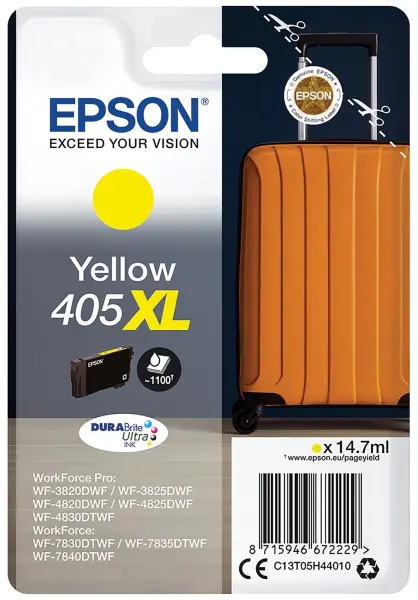 Epson 405XL High Capacity Original Ink Cartridge Yellow