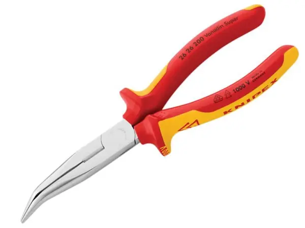 Knipex VDE Lange Gebogen Spitse Neus Draadkniptang 200mm