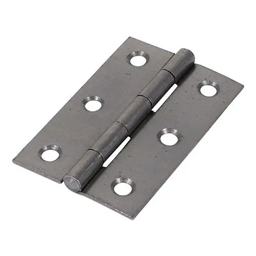 Timco 75x50mm Steel Butt Hinge, Fixed Pin, 2 Pack