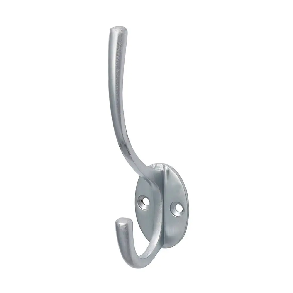 Timco Satin Chrome Hat & Coat Hook, 125 x 32mm