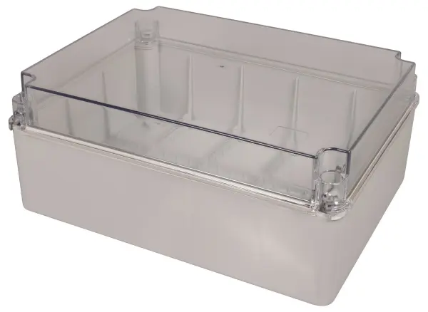 Europa Insulated Adaptable Enclosure, 240x320x135mm, Grey/Transparent, IP67