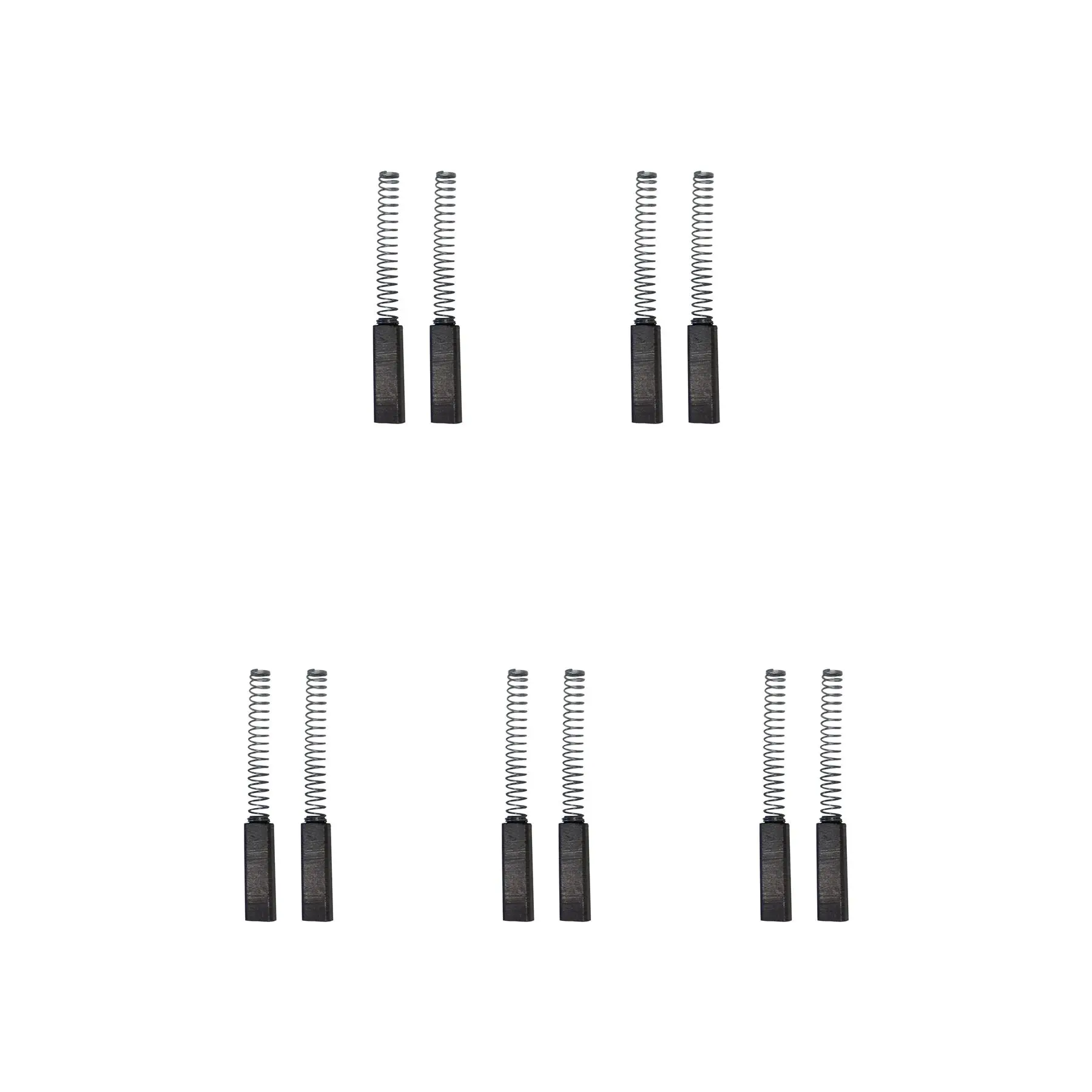 5 Conjuntos de Escovas de Carvão para Batedeira, 4.5 x 5 x 18mm