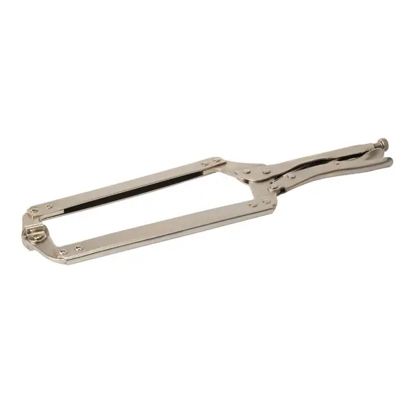 Silverline C-Type Welding Clamp, Nickel-Plated, 450mm