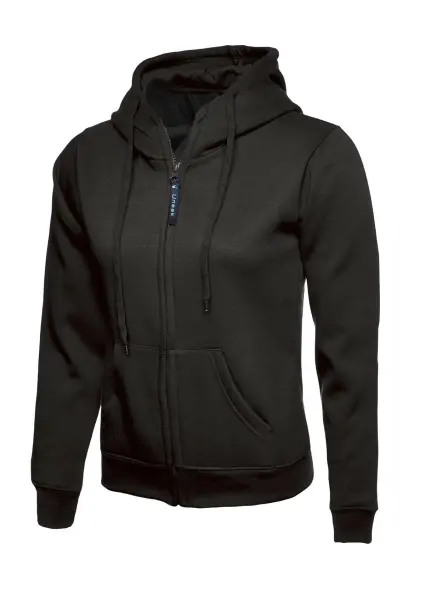 Uneek Women's Classic Full Zip Hooded Sweatshirt, 50% Polyester 50% Cotton, 3XL