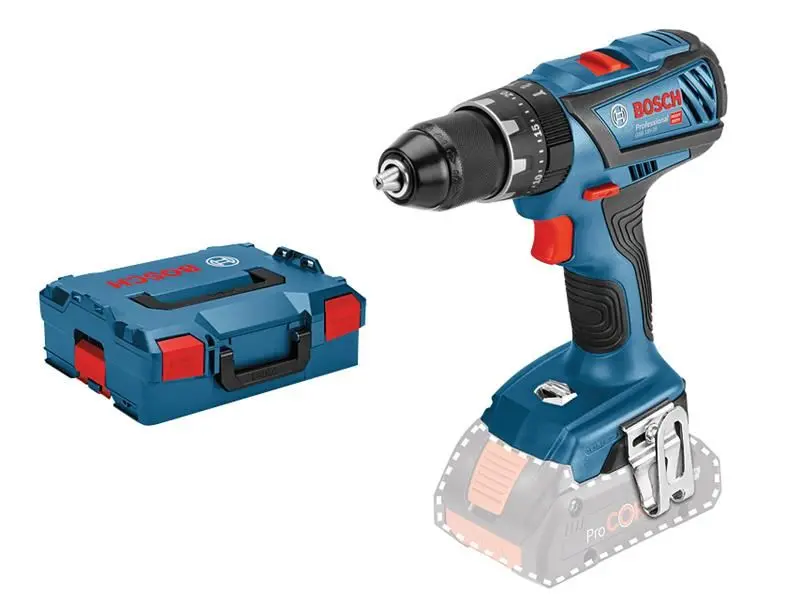 Bosch GSB 18V-28 Scuab Chomhcheangail Gan Ceallraí leis an L-BOXX