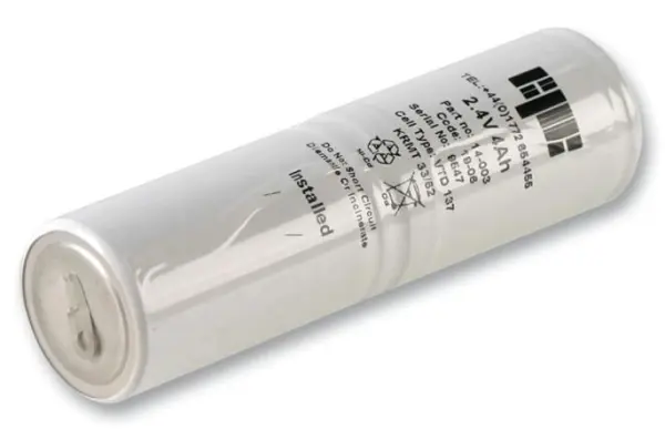 HiLo 2.4V 4Ah Ni-Cd 非常灯用バッテリーパック 2x Dサイズ タグ付き