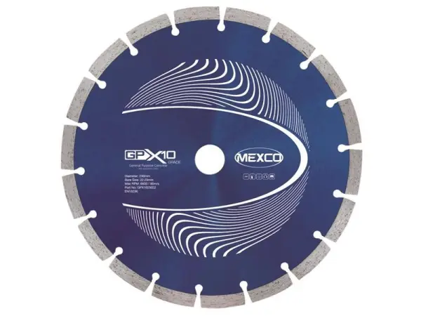 MEXCO GPX10 Concrete Diamond Blade - 230 x 22mm