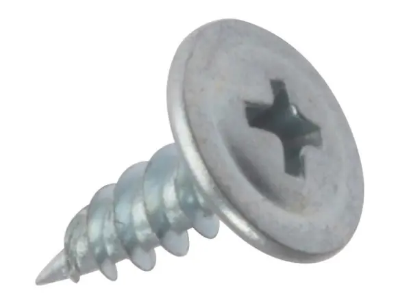 ForgeFix Tornillos para Pladur, Cabeza Chata, Zincados, 4.2x13mm, Paquete de 1.
