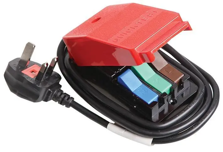 Cliff Electronic 퀵테스트 메인스 커넥터 블록 (1.5m 리드, 13A 플러그)