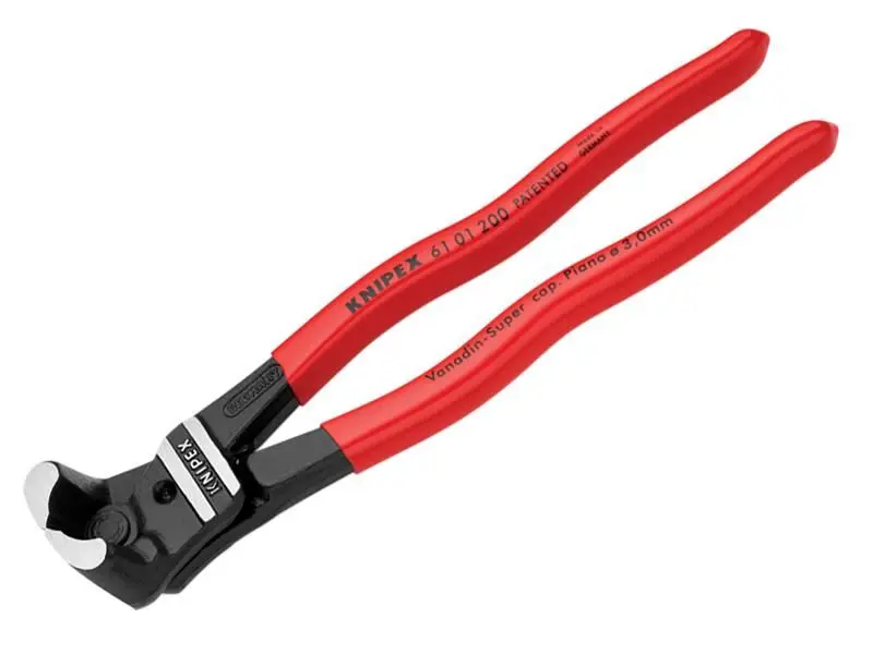 Knipex 61 01 200 Alicate Corta-Parafusos, 85°, Cabo em PVC, 200mm