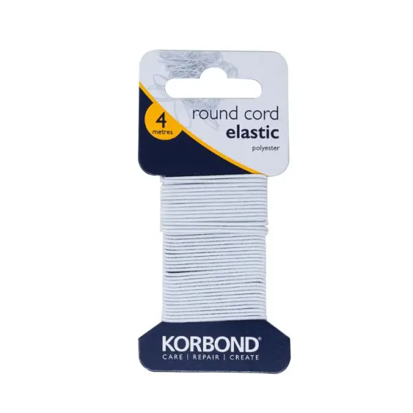 Korbond Round Cord Elastic 4 Metres