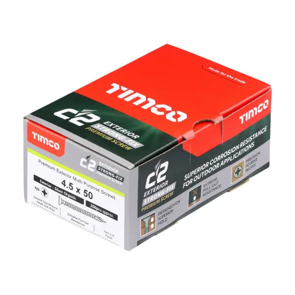 Timco - Vis C2 Strong-Fix Extérieure PZ CSK 4.5 x 50