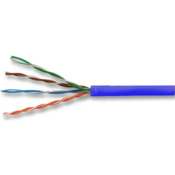WEBRO Cat5e Cable 4 Twisted Pairs PVC 305m Reel - Blue