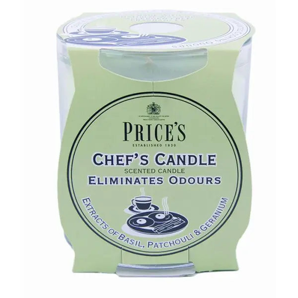 Price's Chef's Jar Scented Candle, Basil, Patchouli & Geranium, 383g