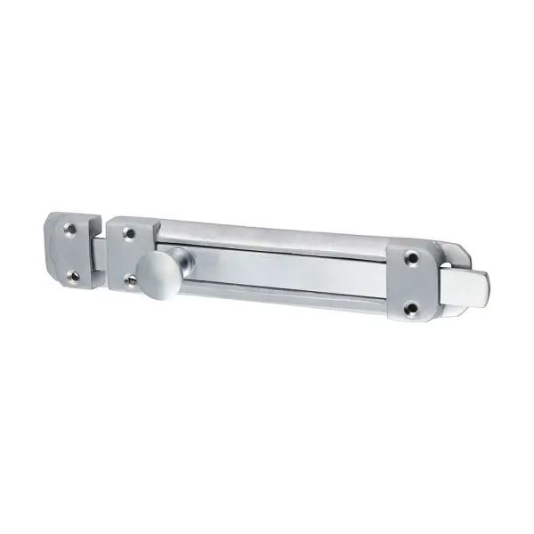 Timco Satin Chrome Contract Flat Section Bolt, 210 x 35mm